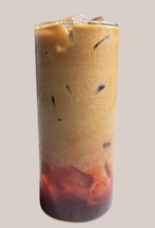 玫瑰荔枝米乳拿鐵