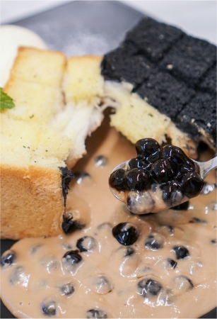 黑糖波波厚乳熔巖吐司